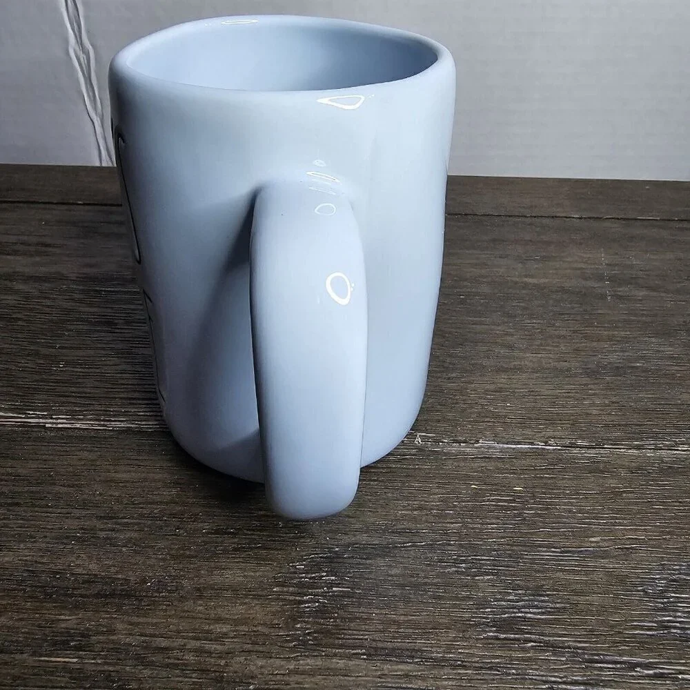 NWT Rae Dunn Peep's Sake Easter Mug Pastel Blue Spring 2021 Magenta Farmhouse
